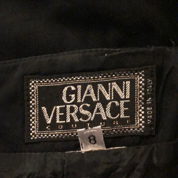 Gianni Versace black skirt size 8 - Picture 2 of 3